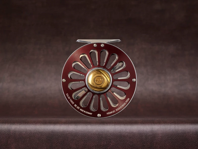 Frödin Flies Frödin SALAR Fly Reel Burgundy 5 Frödin Flies Frödin SALAR Fly Reel Burgundy – Image 3