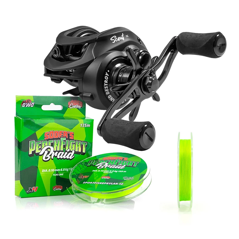 Söder Tackle Scout Baitcaster W. Söder PerchFight Braid X4 3 Söder Tackle Scout Baitcaster W. Söder PerchFight Braid X4